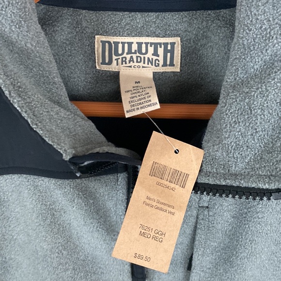 Duluth Trading fleece vest Med grey - Picture 4 of 6